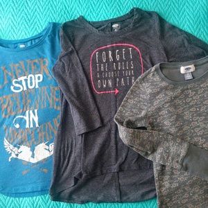 6 Girls long sleeve shirts